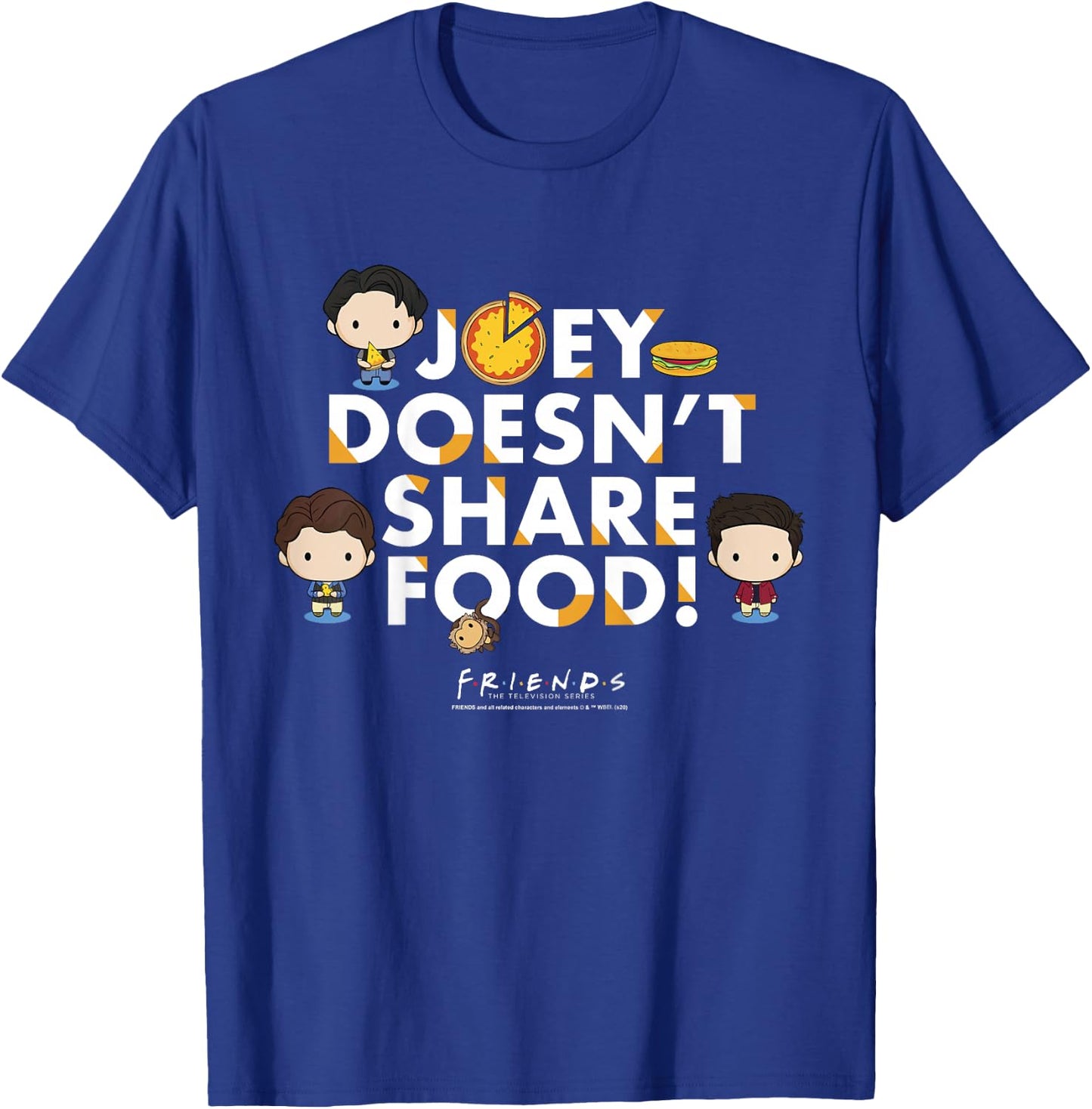 Friends Chibi Joey Doesn't Share Food T-Shirt - T-Shirt | Royal