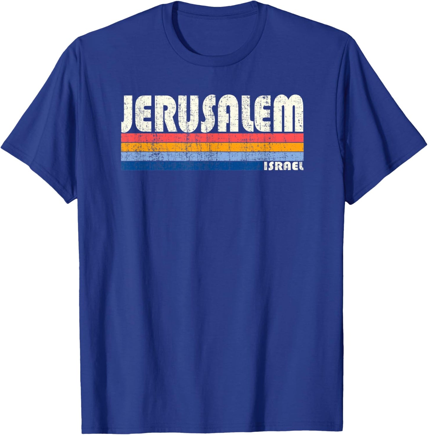 Vintage 70s Jerusalem, Israel T-Shirt - T-Shirt | Royal