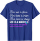 She Is A Warrior Psychogenic Non-epileptic Seizure Awareness T-Shirt - T-Shirt | Royal