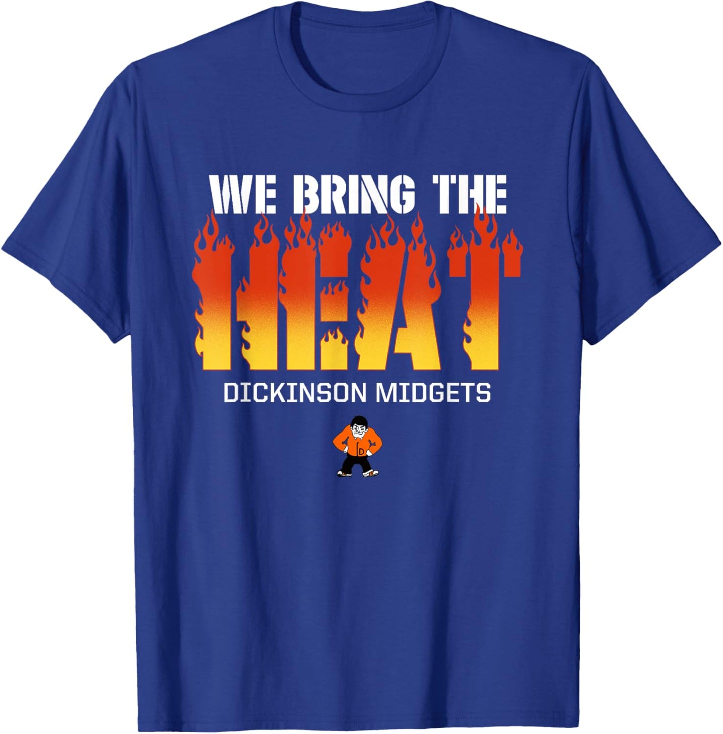 Dickinson Midgets Logo We Bring the Heat HS T-Shirt - T-Shirt | Royal
