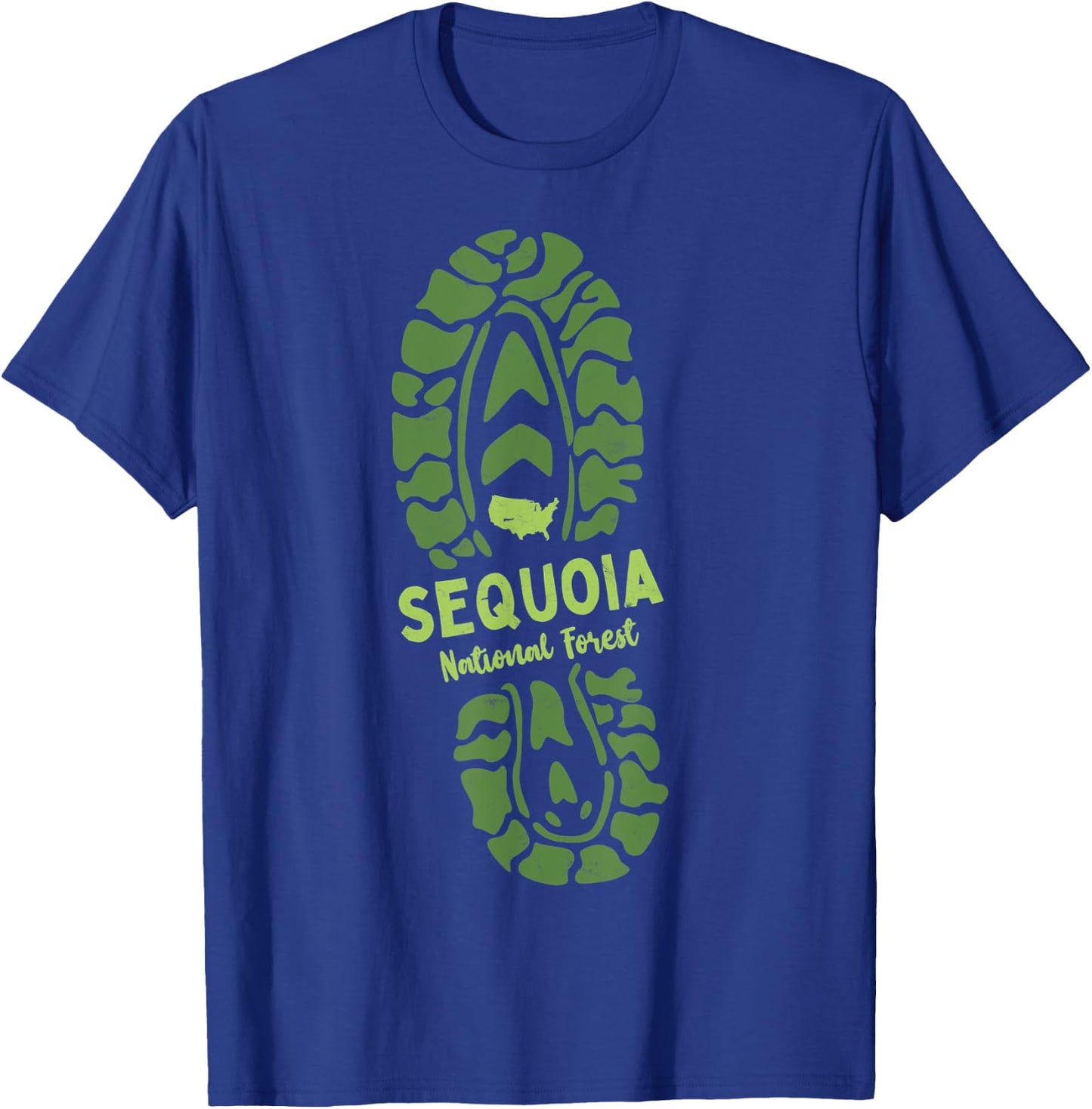 Sequoia National Forest California CA Hiking Vacation T-Shirt - T-Shirt | Royal