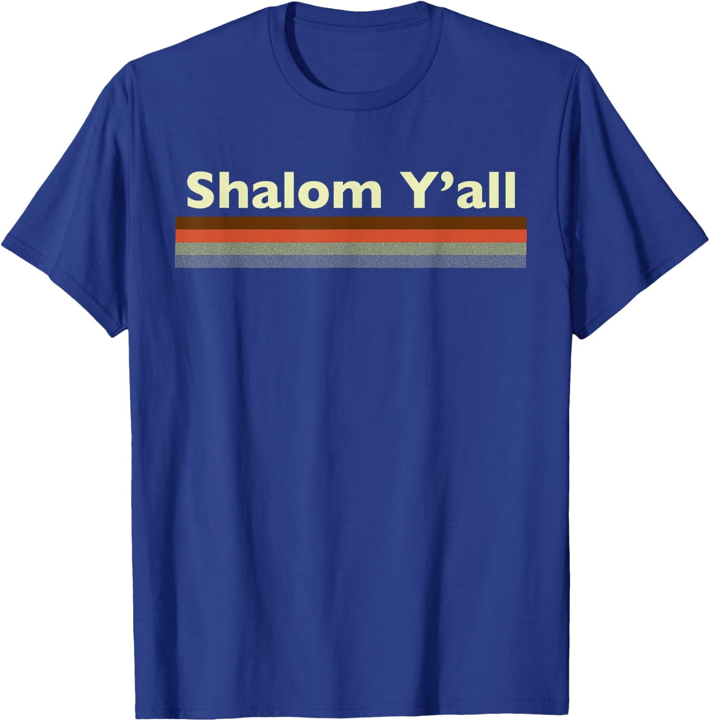 Shalom Y'all Retro T-Shirt - T-Shirt | Royal