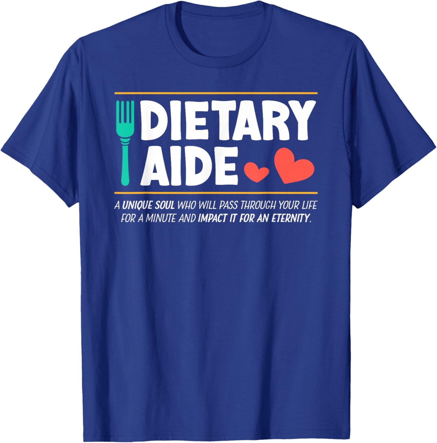Dietary Aide Definition T-Shirt - T-Shirt | Royal