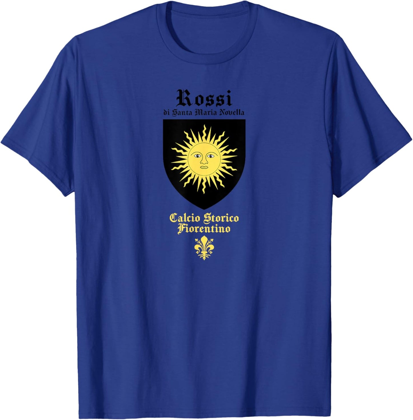 Calcio storico fiorentino Rossi Florentine football fútbol T-Shirt - T-Shirt | Royal
