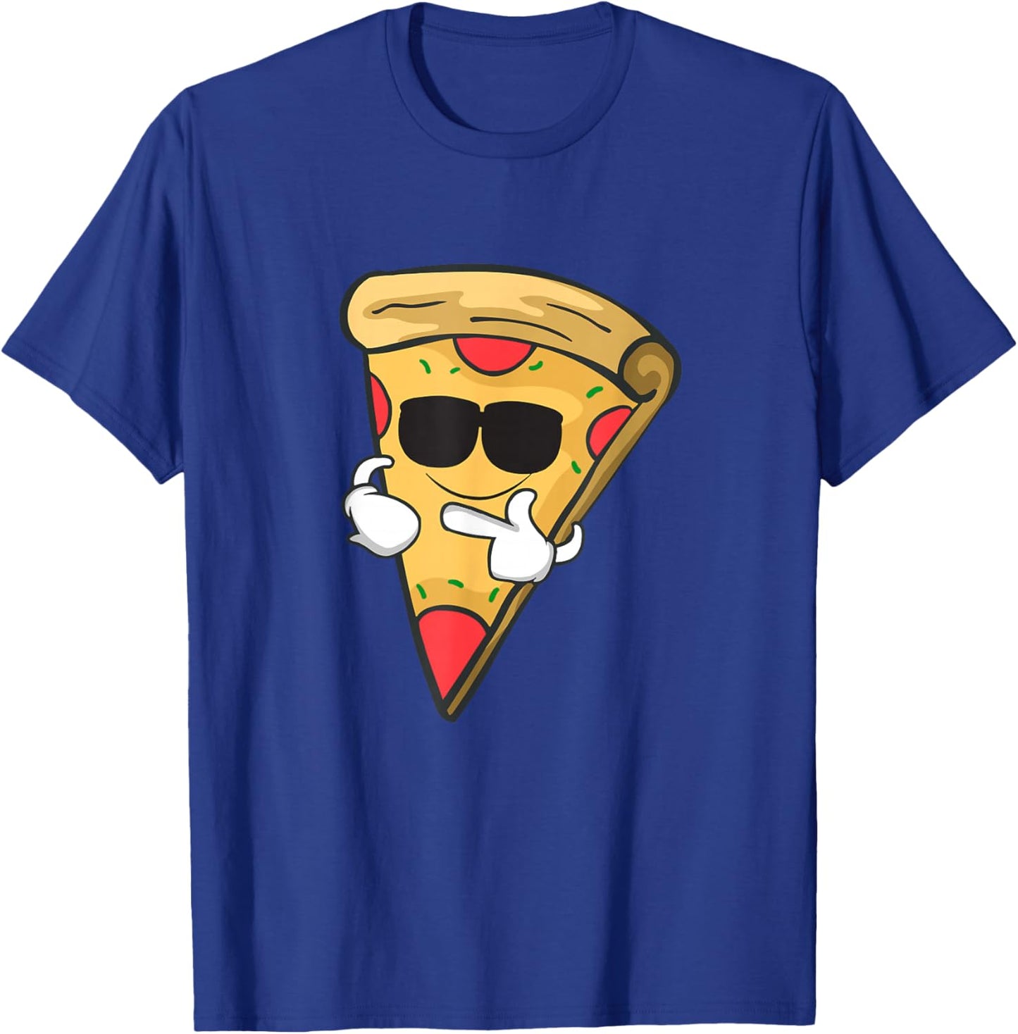 Cool Sunglasses Pizza T Shirt Gift Boys Girls Women Men T-Shirt - T-Shirt | Royal