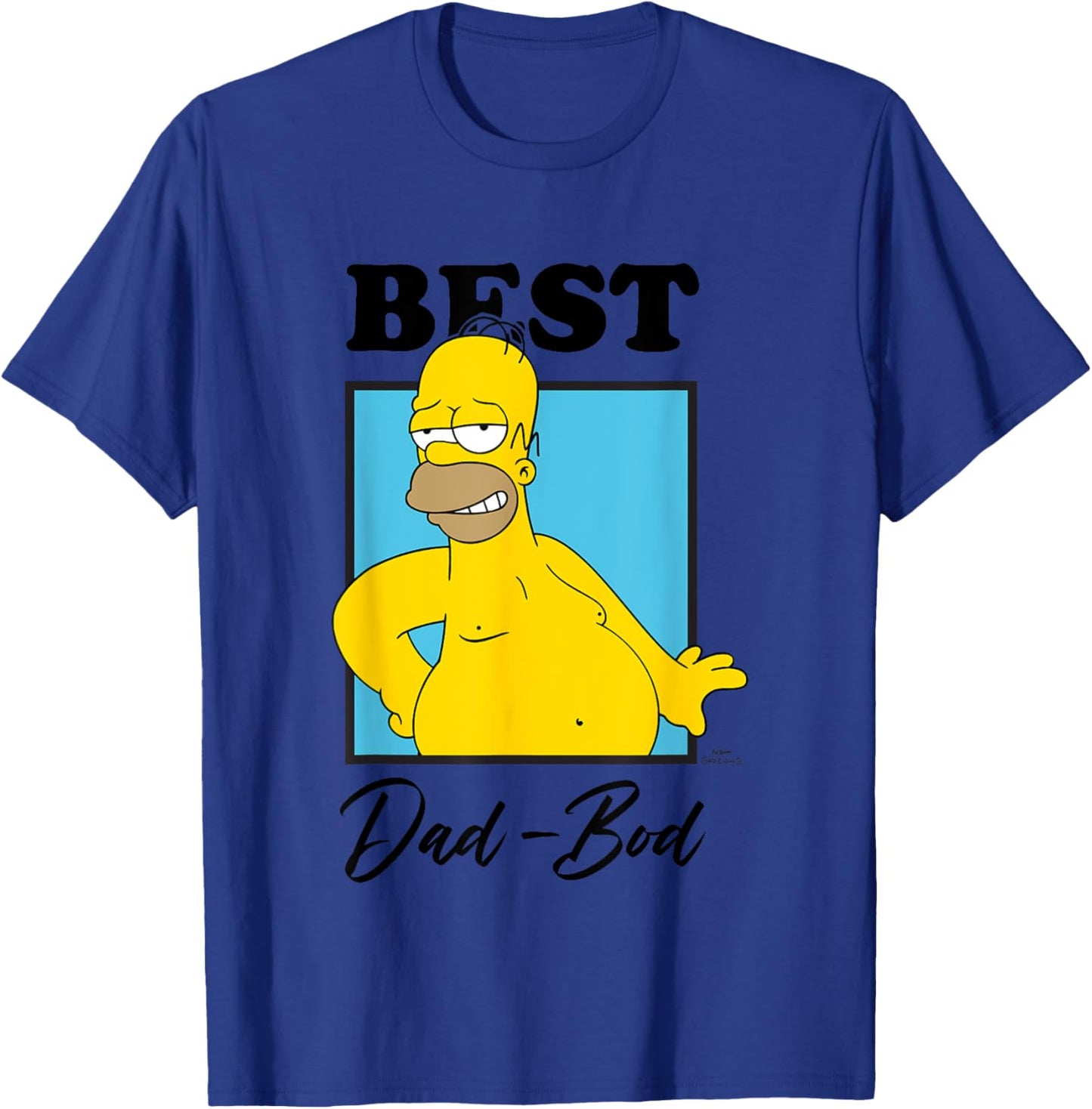 The Simpsons Father's Day Homer Best Dad Bod T-Shirt - T-Shirt | Royal