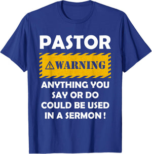Funny Pastor Christian Jesus Believer Appreciation Men Gift T-Shirt - T-Shirt | Royal