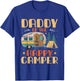 Daddy of Happy Camper 1st Birthday Party Retro Daddy T-Shirt - T-Shirt | Royal