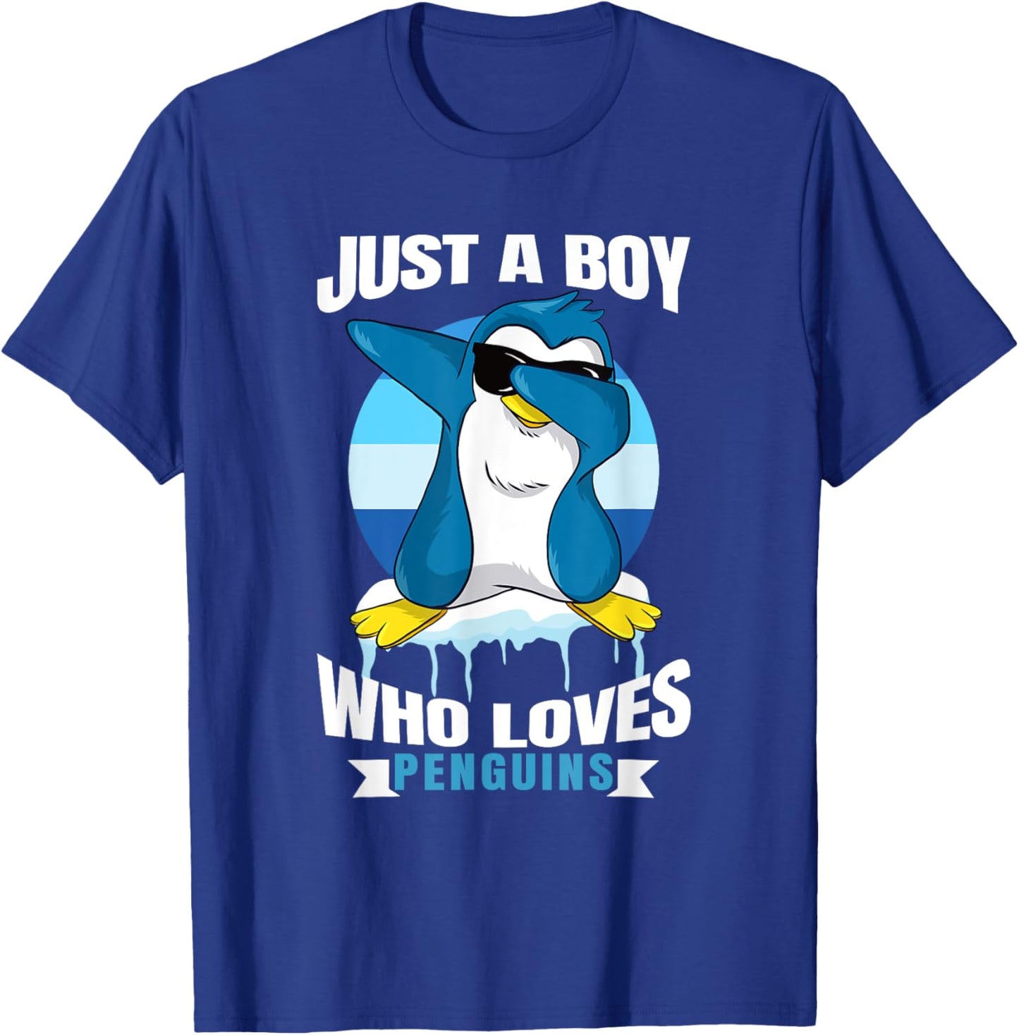 Just A Boy Who Loves Penguins Dab Toddler Dabbing Penguin T-Shirt - T-Shirt | Royal