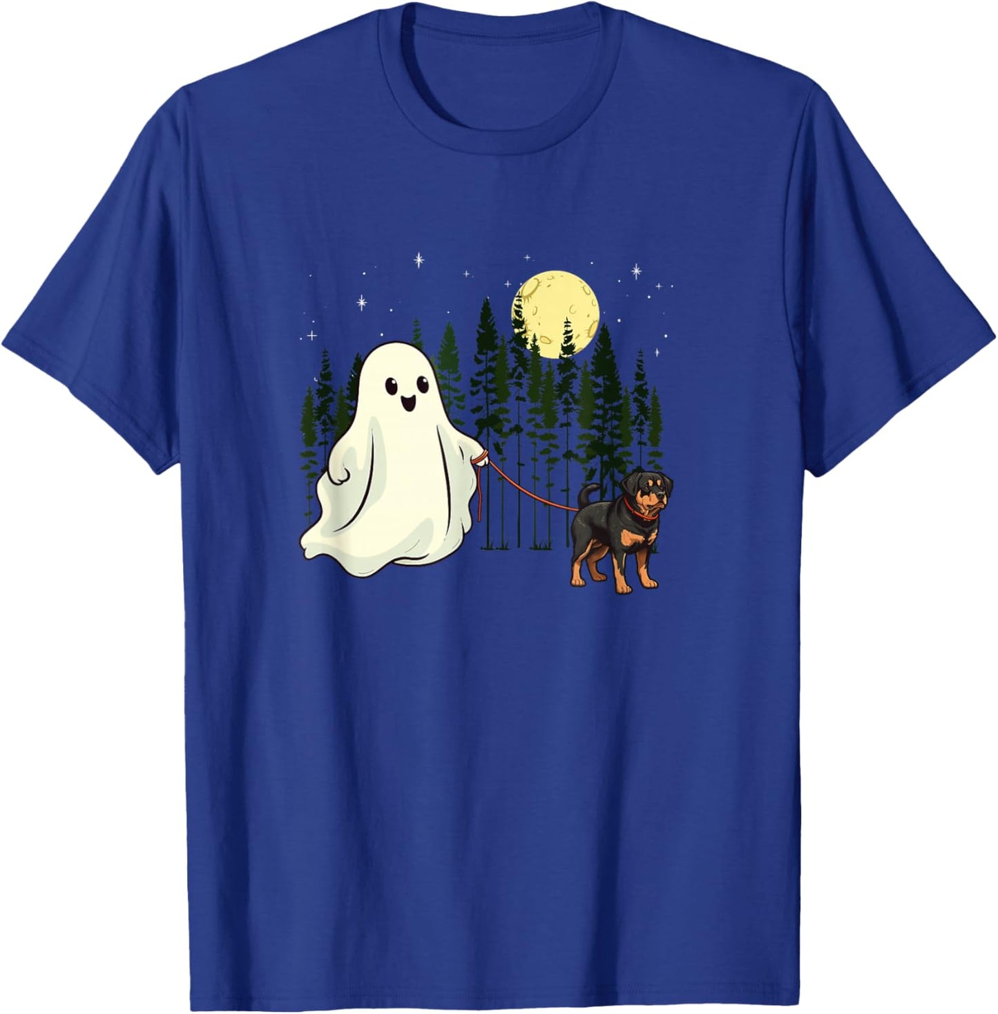 Rottweiler Walking Ghost Halloween Funny Kids Costume T-Shirt - T-Shirt | Royal