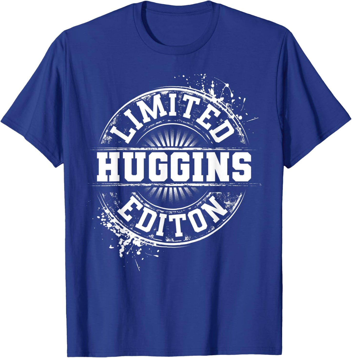 HUGGINS Funny Surname Family Tree Birthday Reunion Gift T-Shirt - T-Shirt | Royal