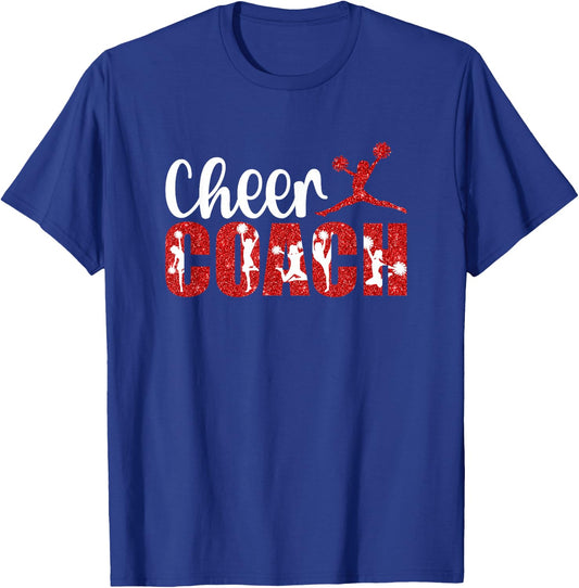 Cheer Coach Cheerleader Coach Cheerleading Coach T-Shirt - T-Shirt | Royal