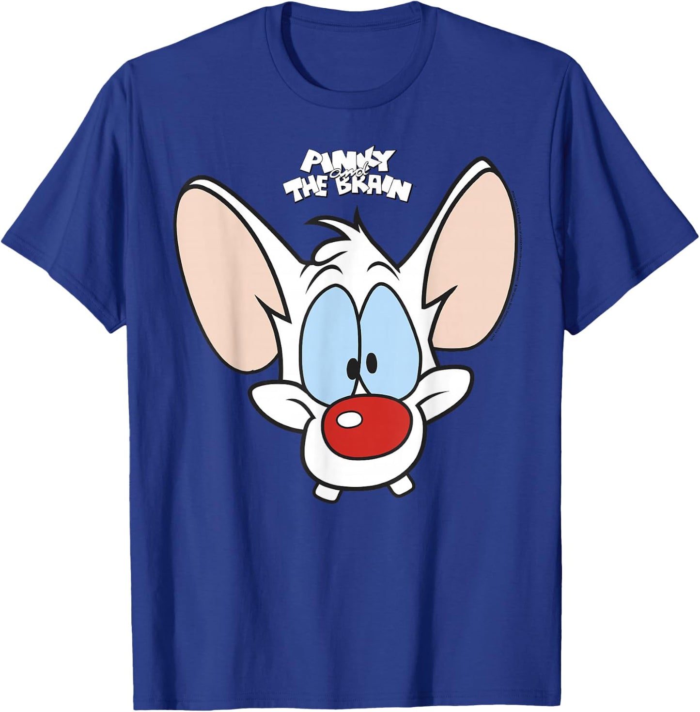Pinky And The Brain Pinky Big Face T-Shirt - T-Shirt | Royal