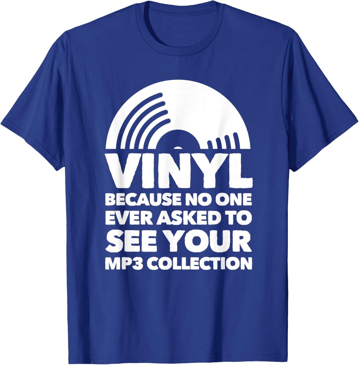 Vinyl LP Record - Vinyl Disc T-Shirt - T-Shirt | Royal