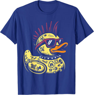 Punk Duck Duckling Punk Rocker T-Shirt - T-Shirt | Royal