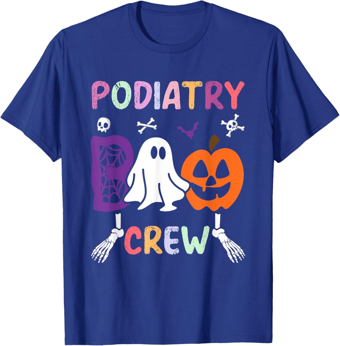 Podiatry Boo Crew Ghost Gift Halloween Spooky Costume T-Shirt - T-Shirt | Royal