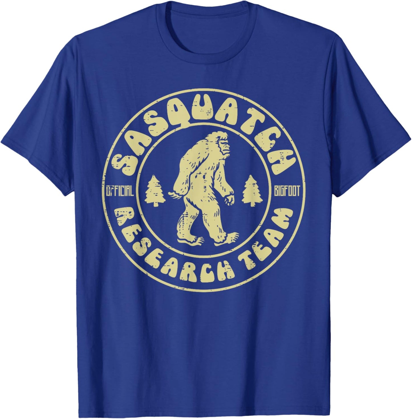 Sasquatch Research Team Funny Bigfoot Yeti Men Women Kids T-Shirt - T-Shirt | Royal