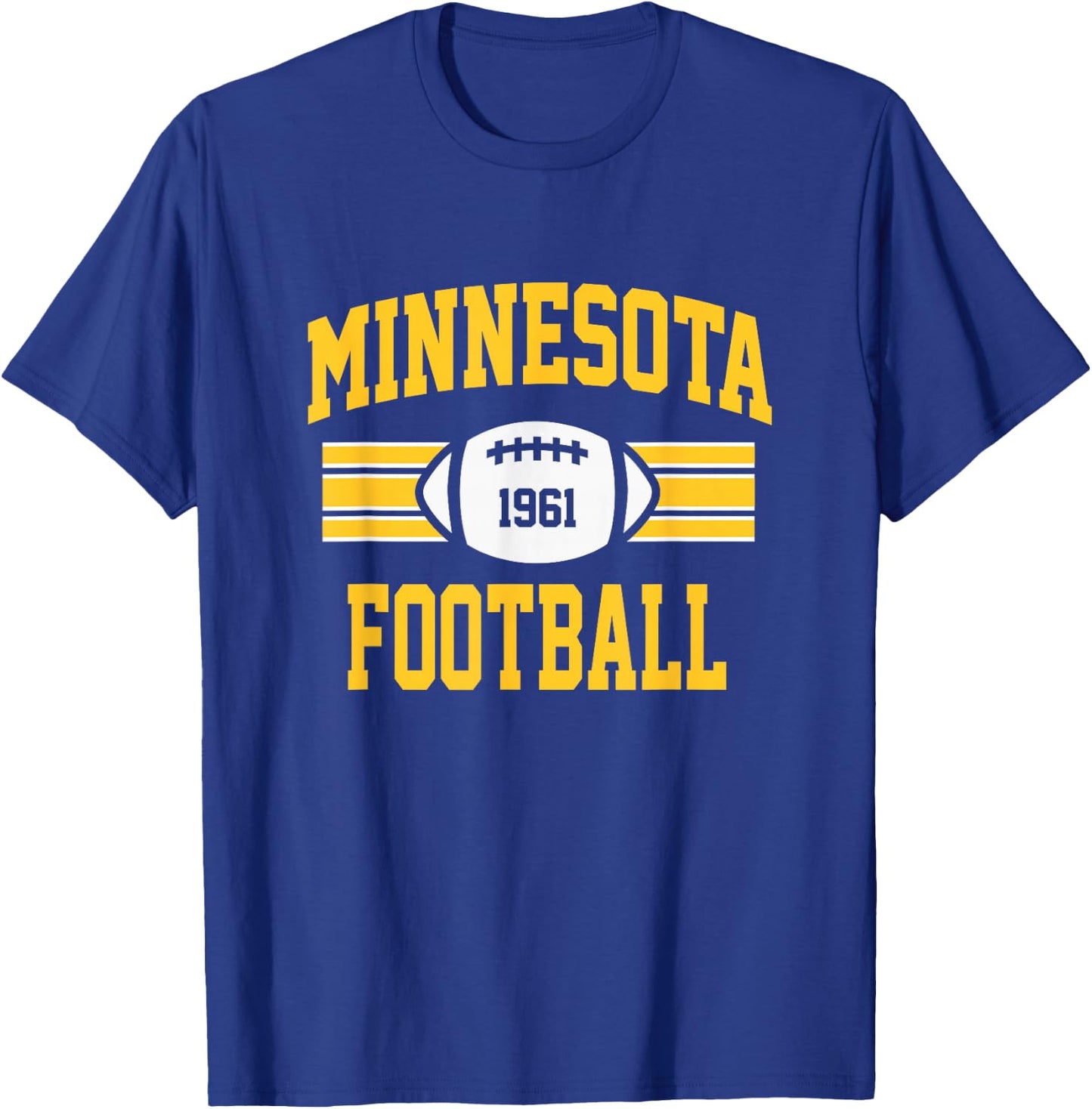 Minnesota Football Athletic Vintage Sports Team Fan Gift T-Shirt - T-Shirt | Royal