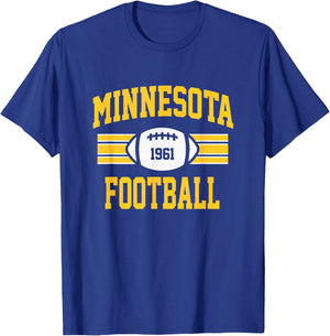 Minnesota Football Athletic Vintage Sports Team Fan Gift T-Shirt - T-Shirt | Royal