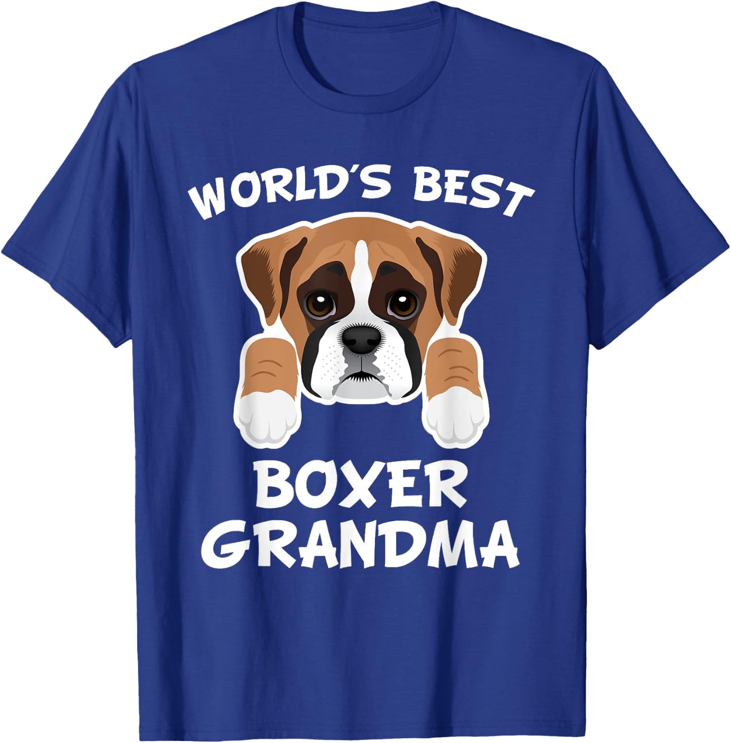 World's Best Boxer Grandma Dog Granddog Women T-Shirt - T-Shirt | Royal