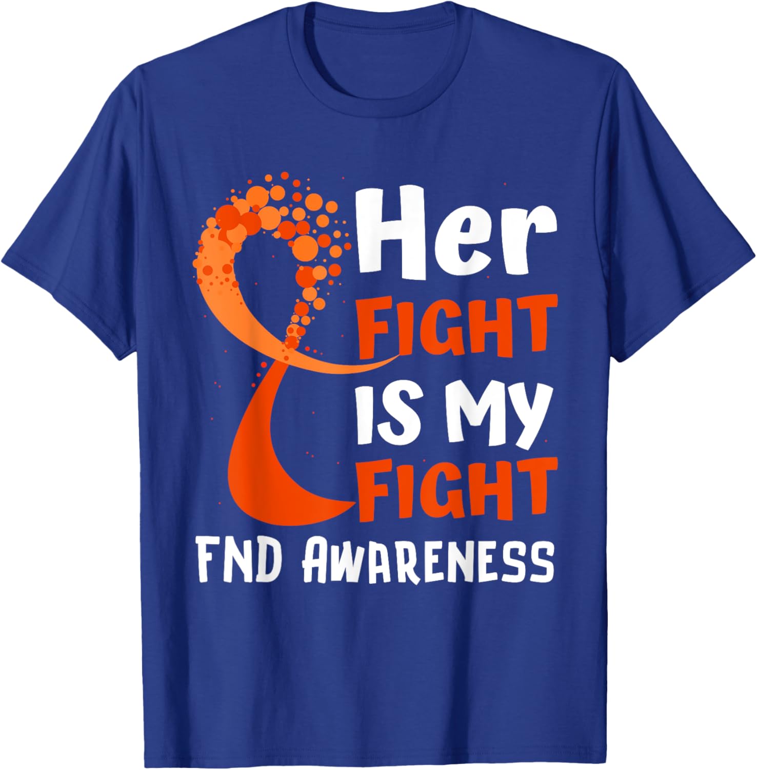 Functional Neurological Disorder Awareness FND Ribbon Family T-Shirt - T-Shirt | Royal