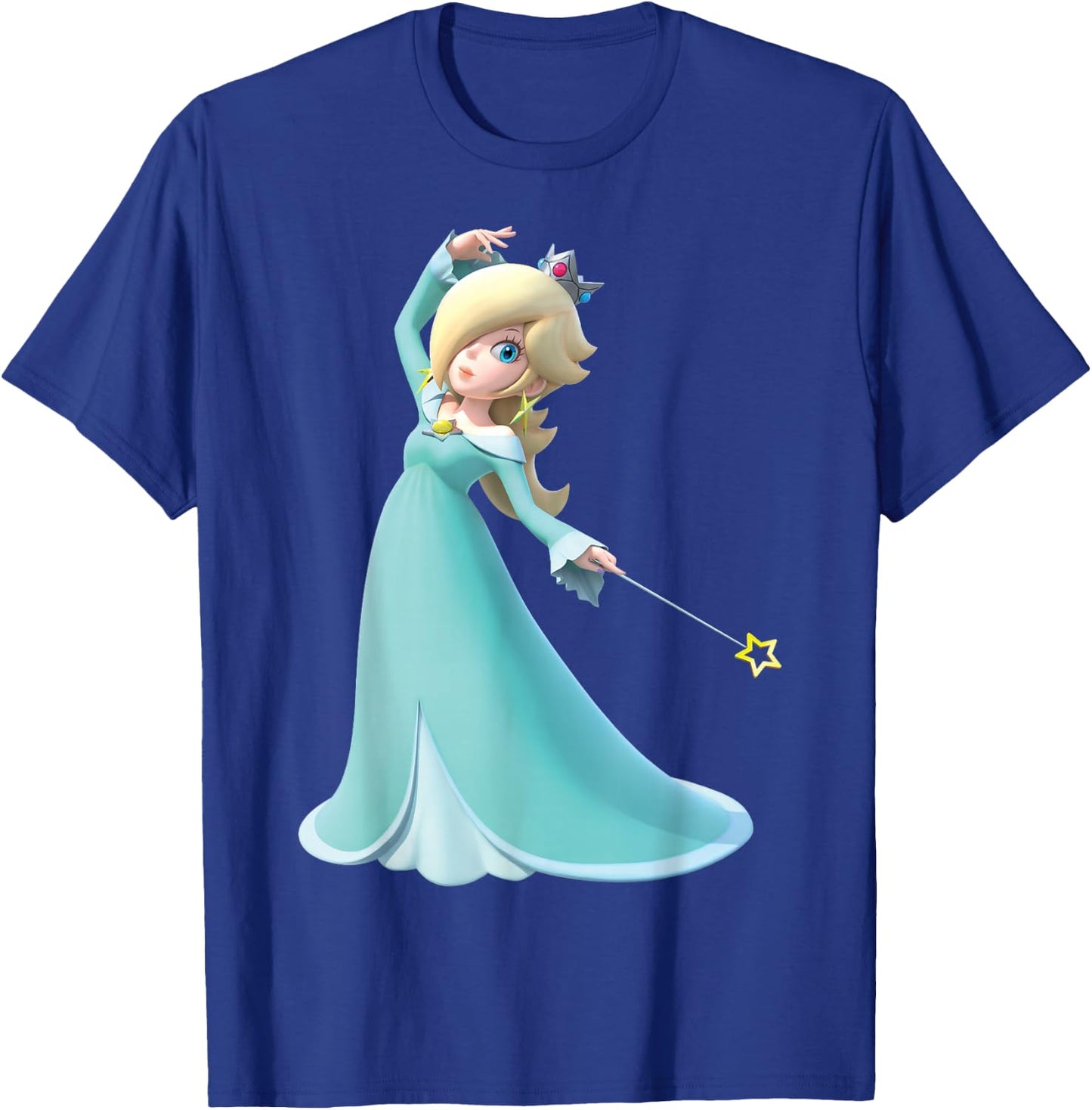 Super Mario Vintage Rosalina 3D Nintendo Poster T-Shirt - T-Shirt | Royal