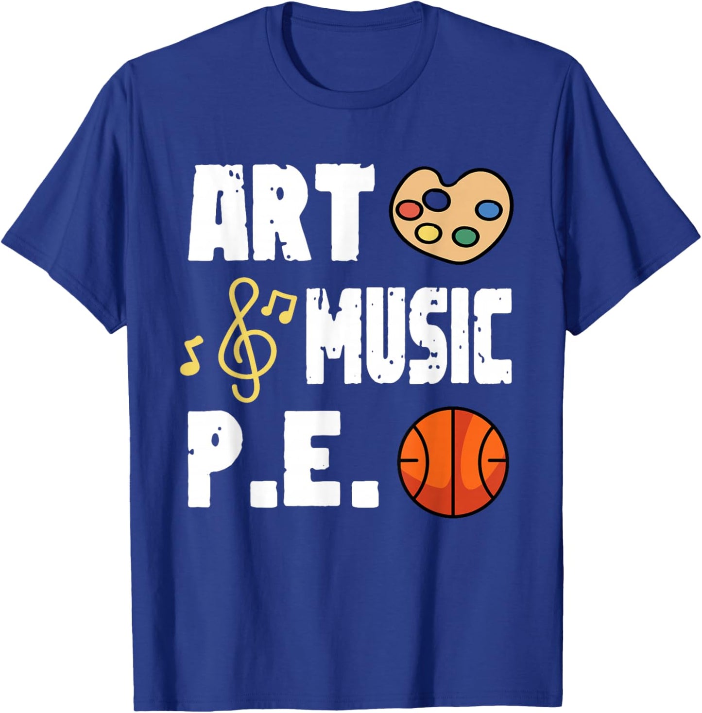 Art Music P.E PE Teacher T-Shirt - T-Shirt | Royal