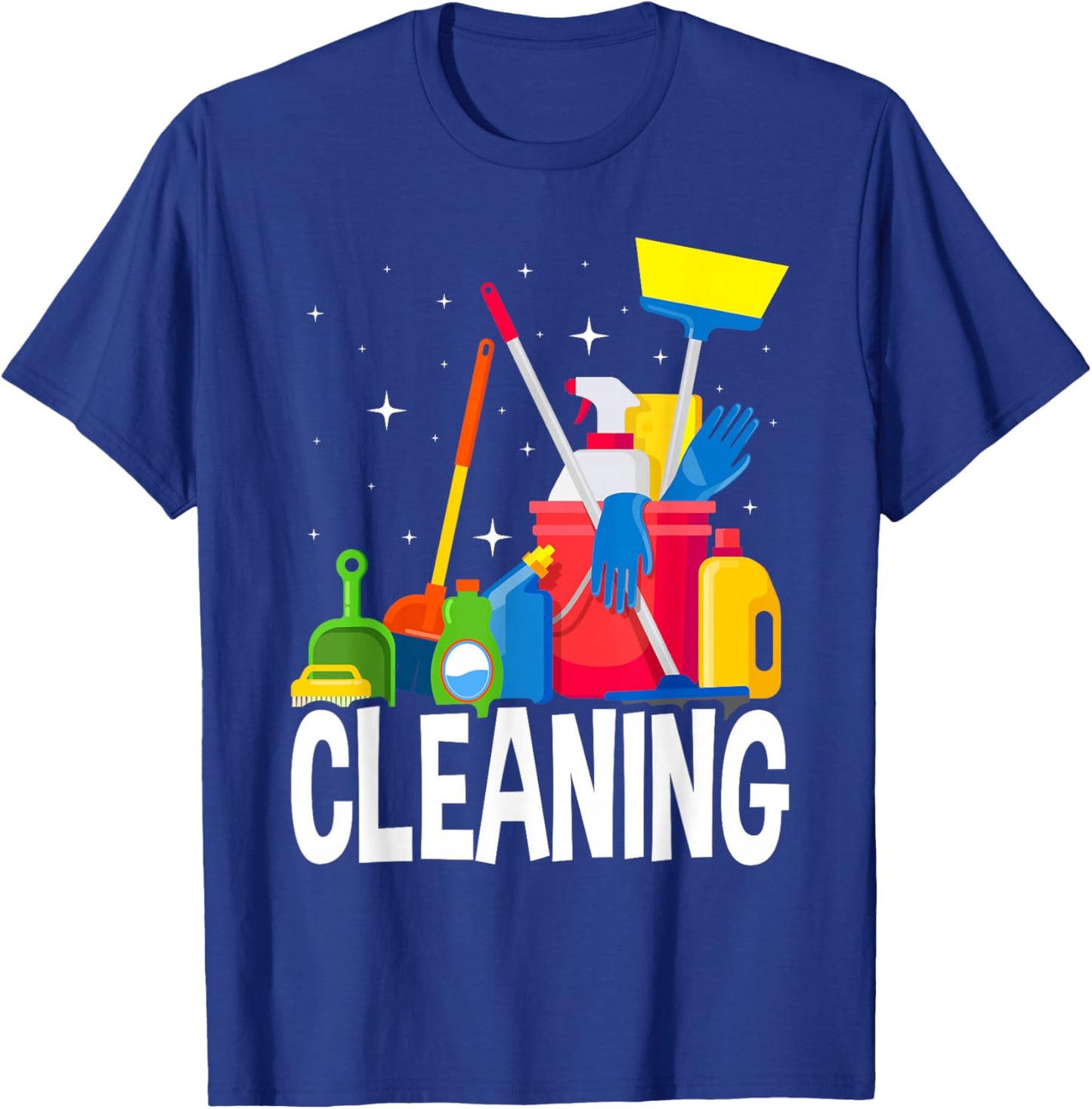 Funny Cleaning Lover Cleaning Lady Housekeeping Housekeeper T-Shirt - T-Shirt | Royal