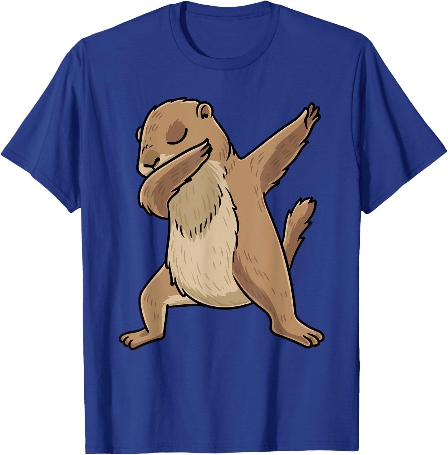 Dabbing Prairie Dog Rodent Men Women Kids T-Shirt - T-Shirt | Royal