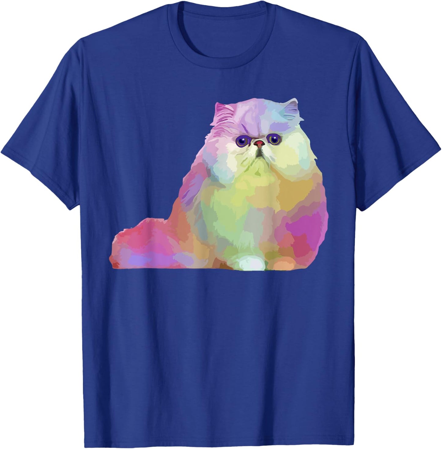 Cat Lover Gifts Persian Cat Colorful Persian Cat T-Shirt - T-Shirt | Royal
