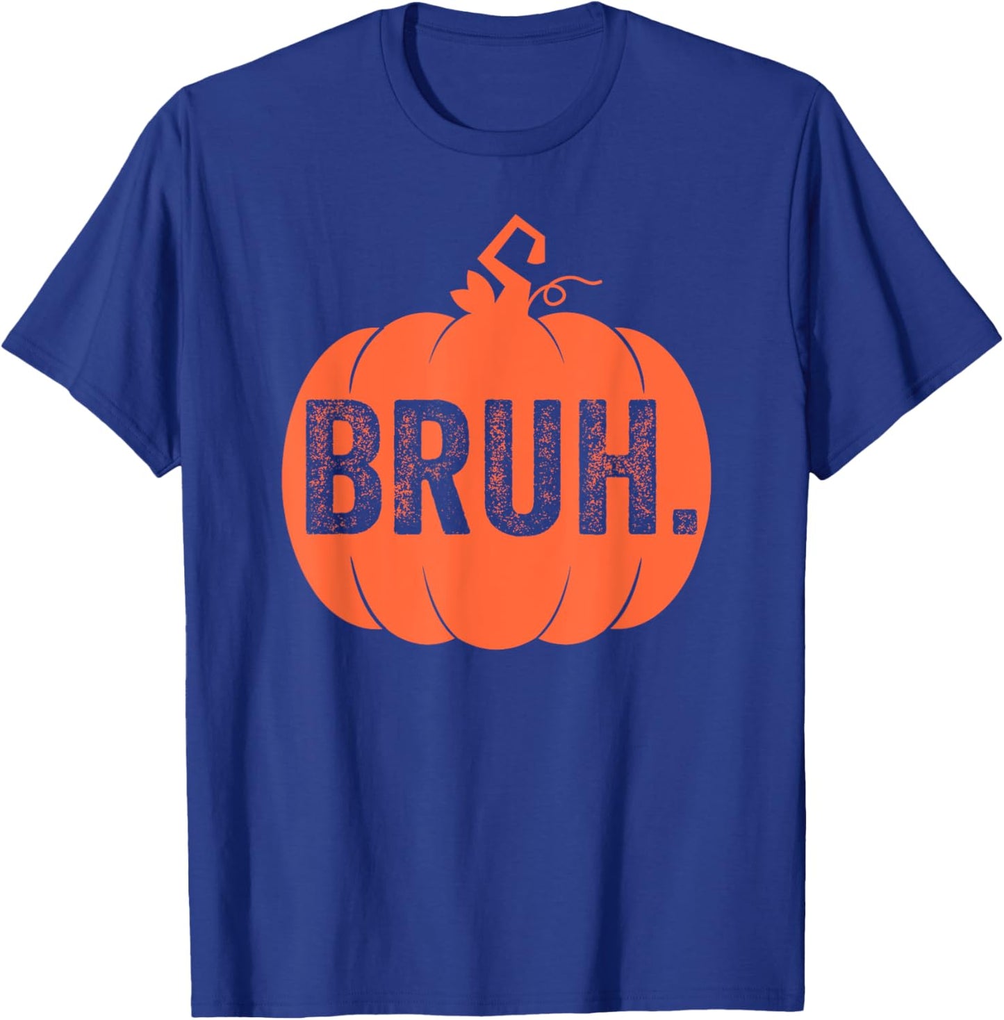 Bruh Meme Funny Pumpkin Halloween Bro Greeting Boy Teens Men T-Shirt - T-Shirt | Royal