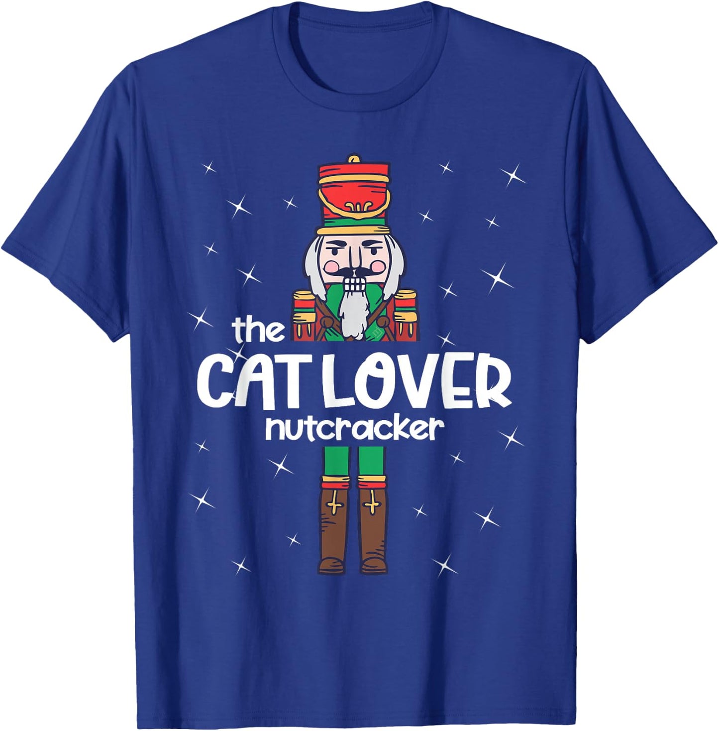 Cat Lover Nutcracker Family Matching Funny Pajama Women Kids T-Shirt - T-Shirt | Royal