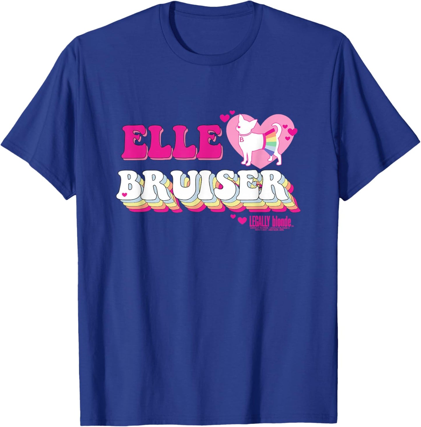 Legally Blonde Elle Hearts Bruiser T-Shirt - T-Shirt | Royal
