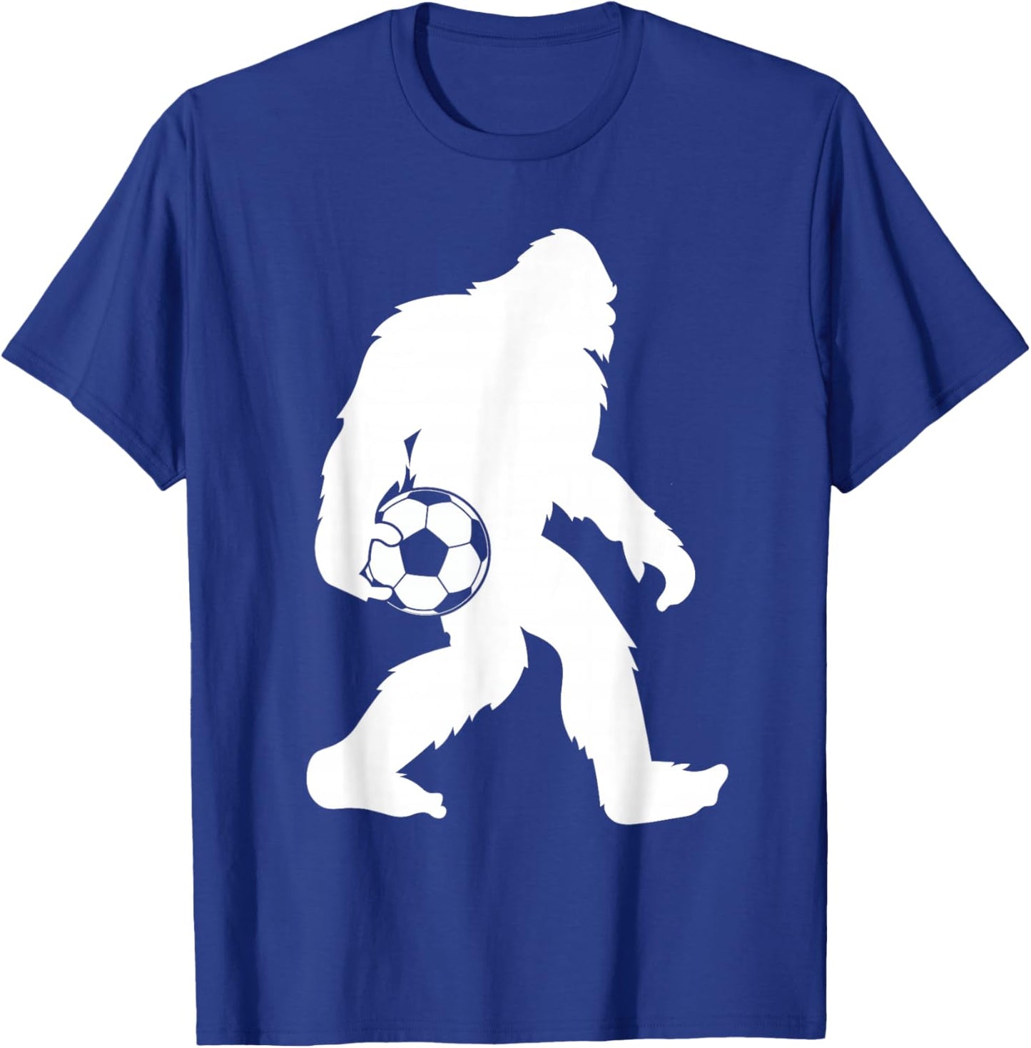 Sasquatch Bigfoot Goalkeeper Funny Soccer Ball Kids T-Shirt - T-Shirt | Royal