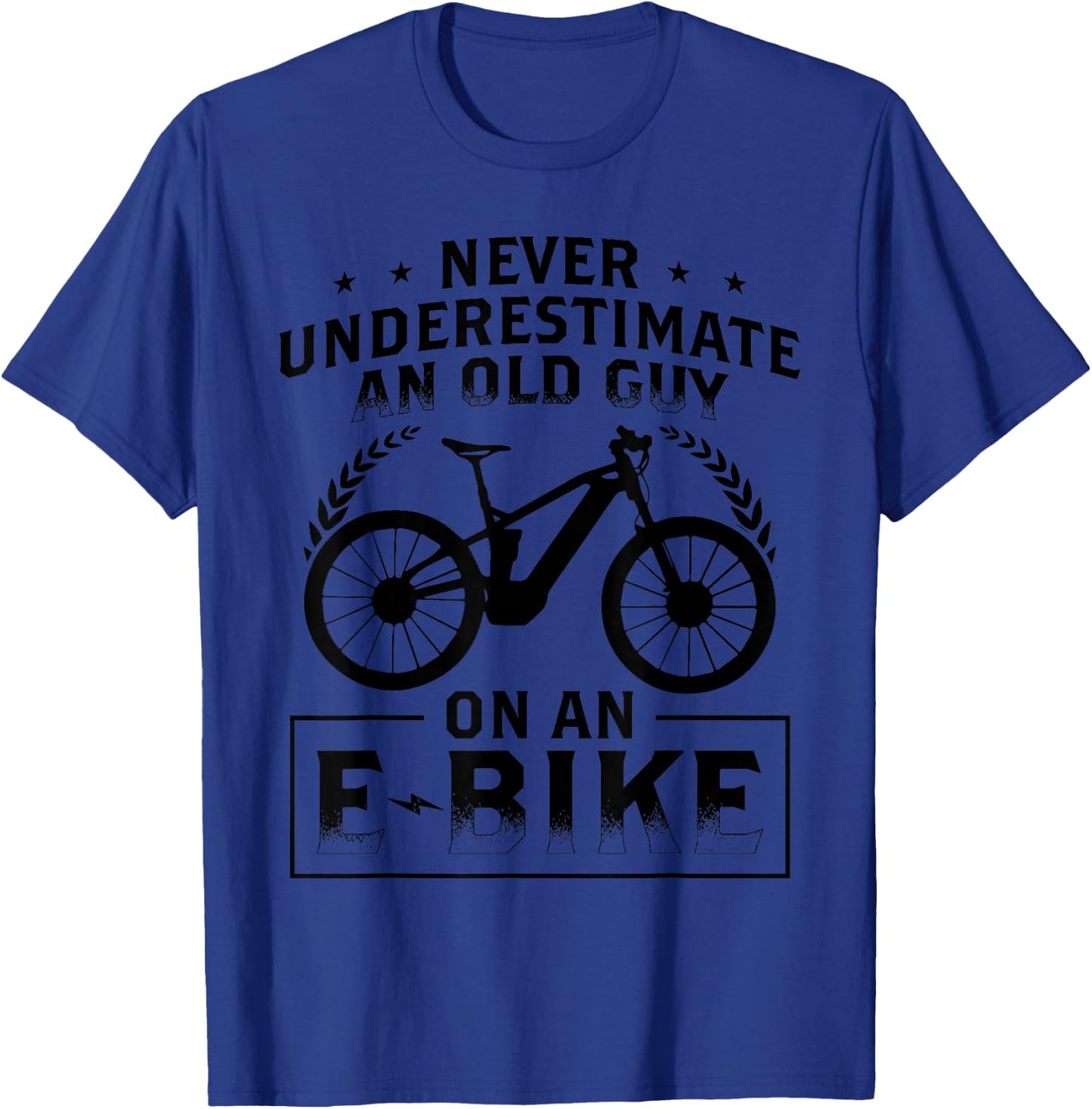 Ebike Bicycle E-Bike Mountain Bikers T-Shirt - T-Shirt | Royal