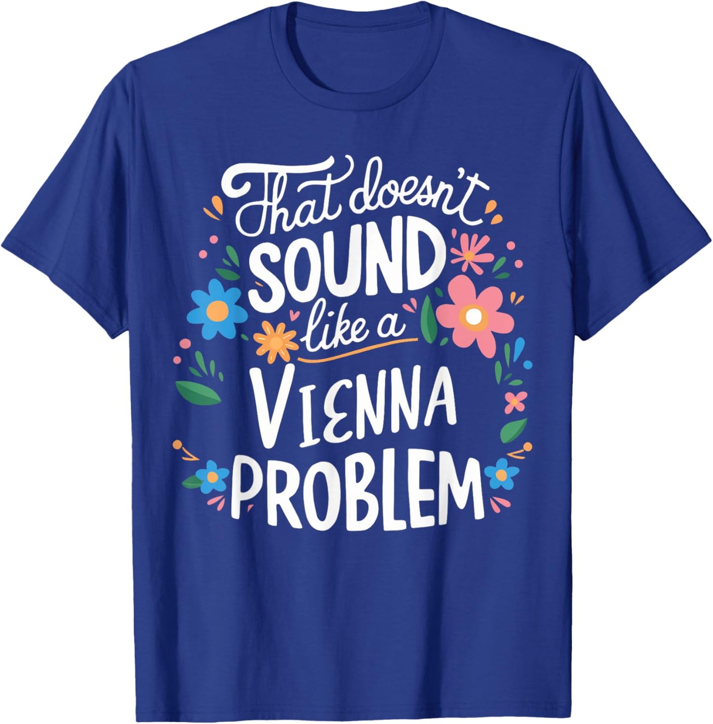 Vienna Personalized Cute Girls Vienna Name T-Shirt - T-Shirt | Royal