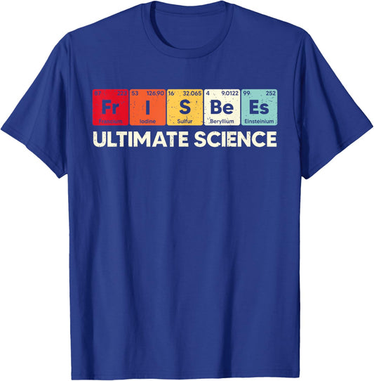 Ultimate Science Frisbee Flying Disc Ultimate Frisbee Player T-Shirt - T-Shirt | Royal