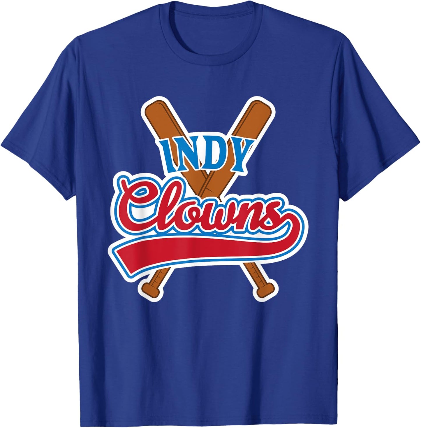 Indianapolis Clowns Shirt Retro Indy Baseball T-Shirt - T-Shirt | Royal