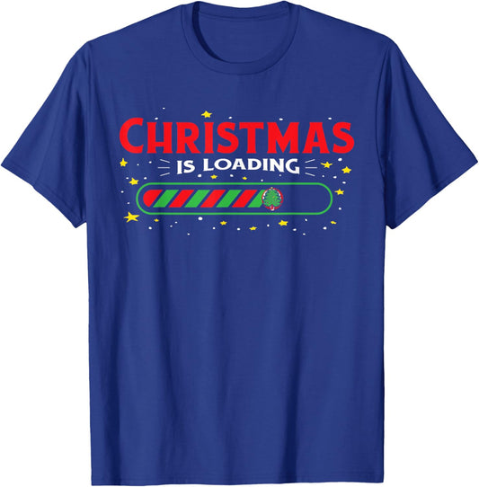 Christmas is loading funny family T-Shirt - T-Shirt | Royal