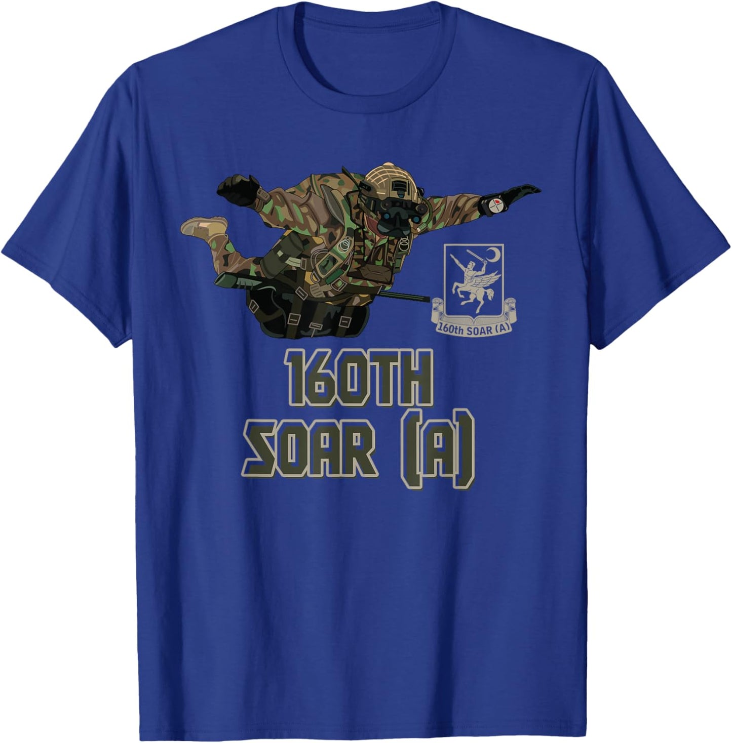 160th SOAR Special Force Airborne US Night Stalkers Army T-Shirt - T-Shirt | Royal