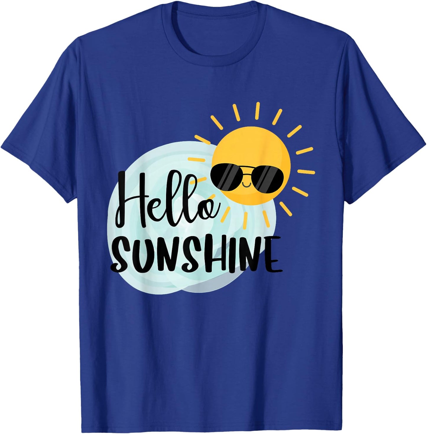 Hello Sunshine Cool Sun T-Shirt - T-Shirt | Royal