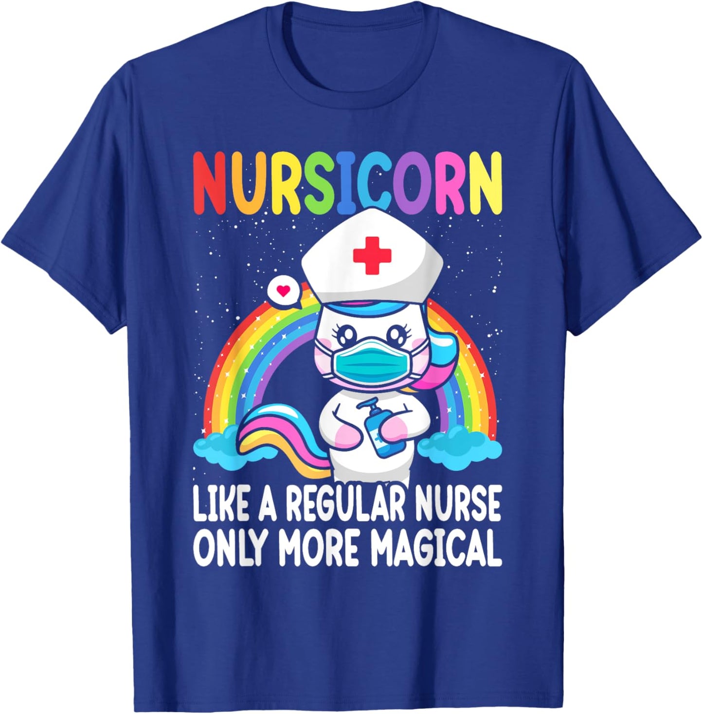 Cool Nurse Women Unicorn Medical Nurses RN Nursing T-Shirt - T-Shirt | Royal
