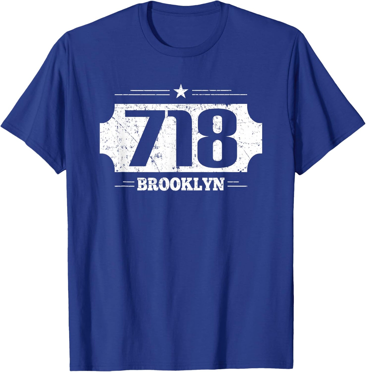 Area Code 718 Brooklyn T-Shirt - T-Shirt | Royal