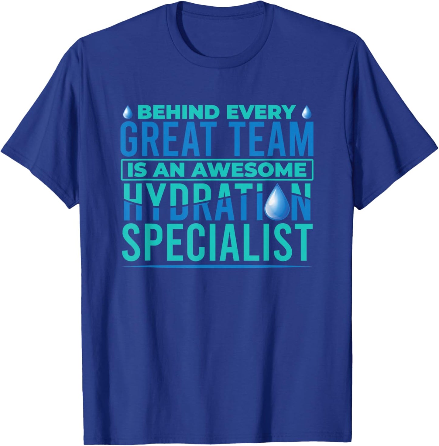 Funny Waterboy Football Team Manager Hydration Specialist T-Shirt - T-Shirt | Royal