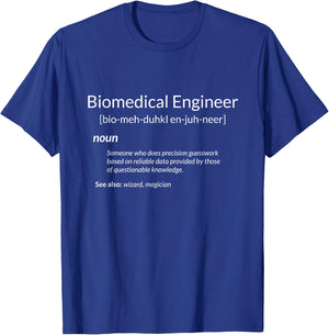 Funny Biomedical Engineering Biomedical Engineer Definition T-Shirt - T-Shirt | Royal