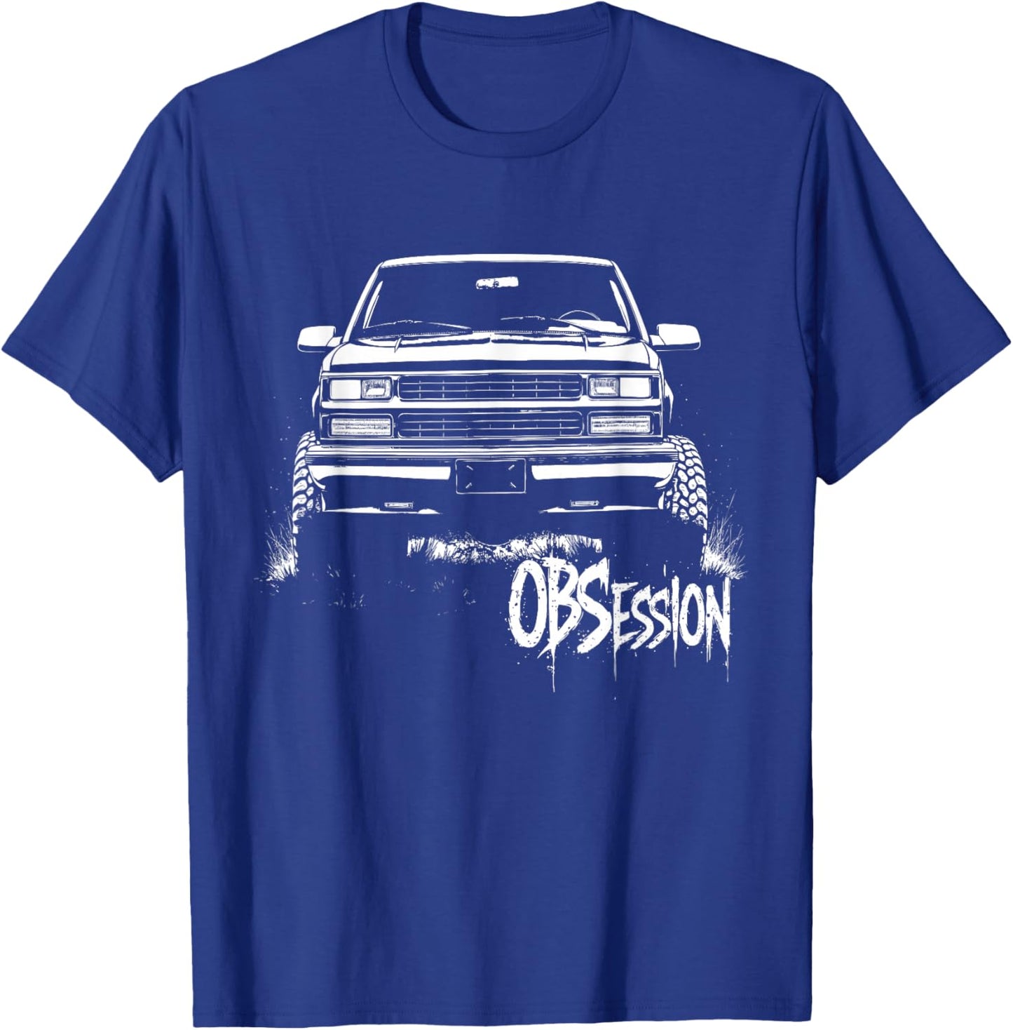 CK Truck Silhouette GMT400 OBS OBSession Old Body Style 4x4 T-Shirt - T-Shirt | Royal