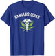 Prime Shirt Shop Stoner Cannabis Cures Medical Marijuana Leaf Graphic Adult - Black, Small T-Shirt - T-Shirt | Royal