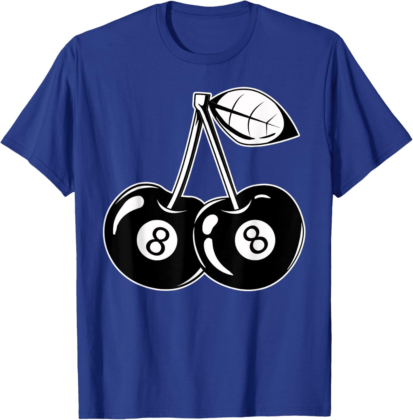 Lucky 8 Ball Black Cherry Lover Y2K Aesthetic Pool Billiard T-Shirt - T-Shirt | Royal