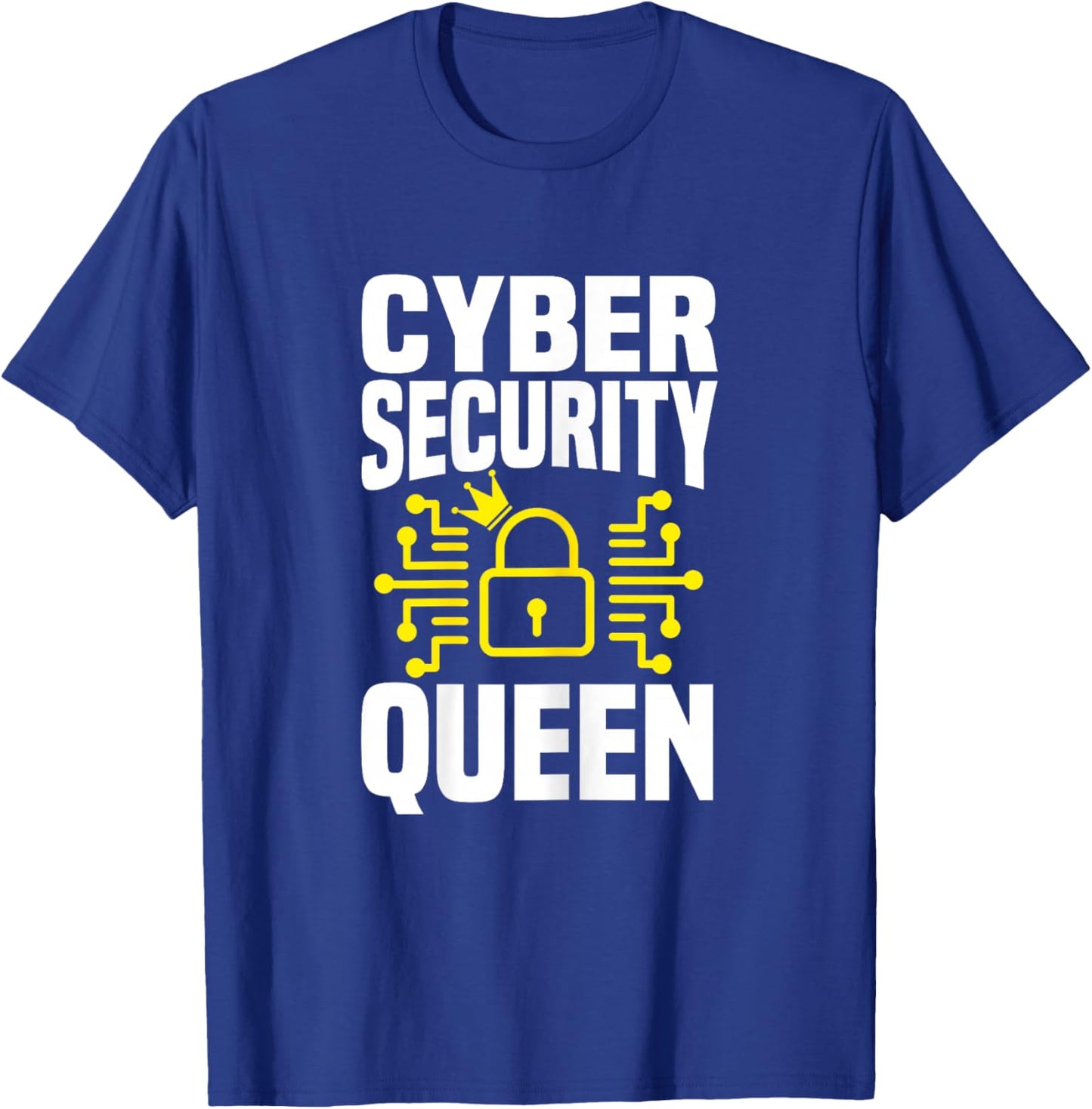 Great Cyber Security Queen Outfit Computer Science T-Shirt - T-Shirt | Royal