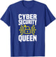 Great Cyber Security Queen Outfit Computer Science T-Shirt - T-Shirt | Royal